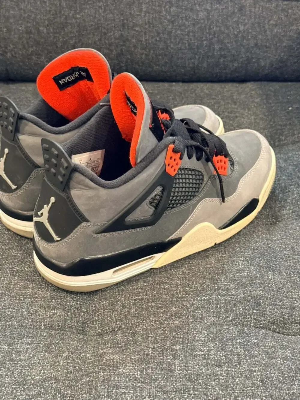 Nike Air Jordan 4 Retro 'Infrared' Dark Grey / Infrared 23 - 9M